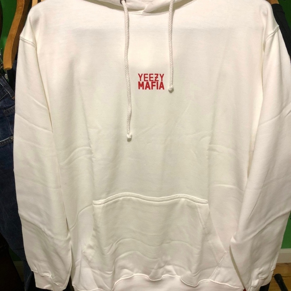 Yeezy mafia white sweatshirt size xs